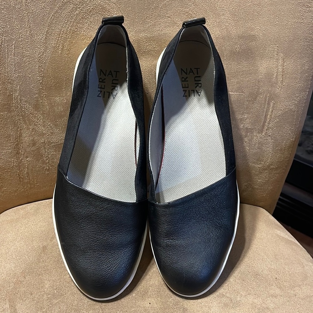 Naturalizer Patrice Slip-Ons, 10M, Black Leather